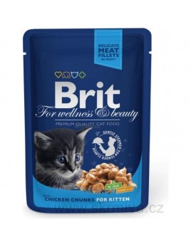 Brit Premium Chicken Chunks Kitten 100g