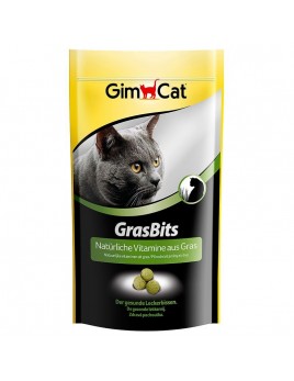 Vitaminizuotos tabletės katėms su žole Grassbits 85vnt.